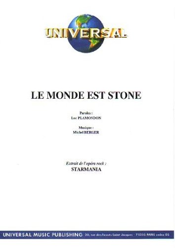 Telecharger Le Monde Est Stone Partition Pdf Dorinmiren