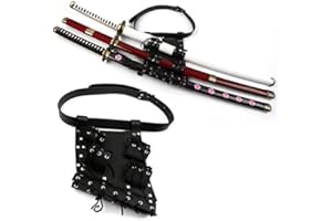 EN7JIOY - Bolsa de espada suave, poliuretano, negra, funda para armas, bolsa de espada de Peiyu con correa trasera y cintura