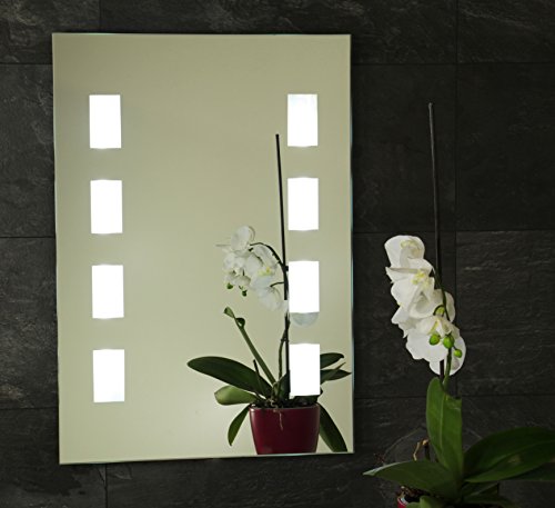 B-WARE Wandspiegel Badspiegel LED/Neon Badezimmerspiegel Wand Spiegel Ambiente-Light 50 x 70 cm