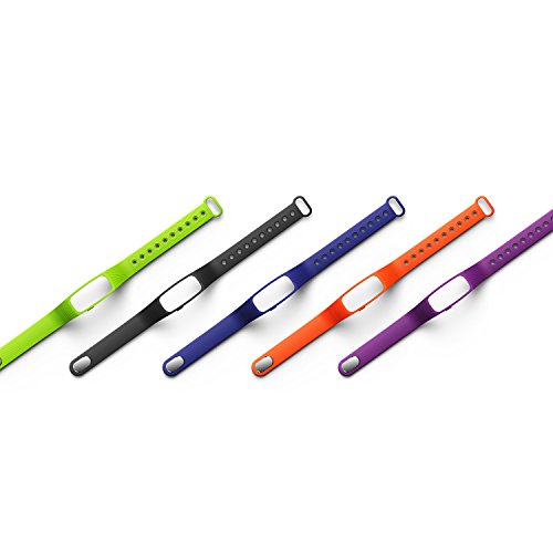 COOSA Ersatzarmband Bluetooth Smart Herzfrequenz Armband Ersatz-Zubeh?r Multifarbe Sport Armband Ersatzb?nder 15.2-21cm Wasserdicht Ersatz Armband f¨¹r ID107 ¡­ - 5
