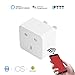 Price comparison product image Garsent WiFi Smart Plug, Mini Socket Outlet Wifi Smart Plug Compatible with Alexa/Google Home, Remote Control, No Hub Required, Smart Home Remote Switch Timer Control.