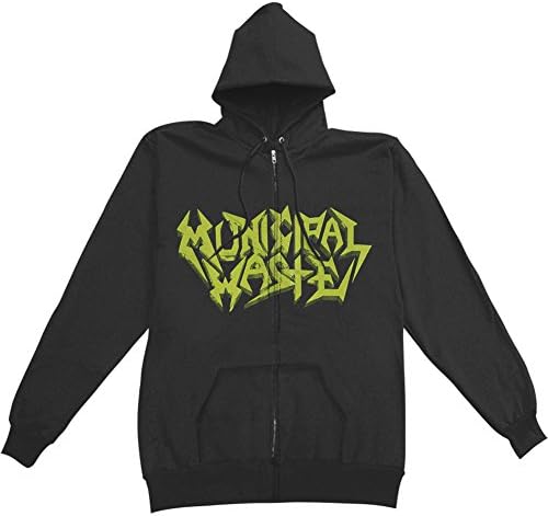 Municipal Waste Men's The Art Of Partying Zippered Hooded Sweatshirt Small Black