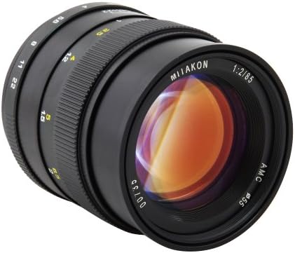 Mitakon Zhongyi 85 mm F2 Manual Full Format Lens with Nikon AI Bayonet Black
