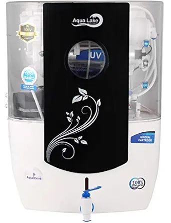 AQUADOVE RO UV TDS MI Technology AL Water Purifier (Black)