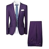 traje morado para hombre Corte slim, compruebe el tamaño.