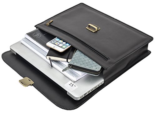 Businesstasche Gusti Leder studio  Neil  Laptoptasche Umh  ngetasche Messenger College Vintage Schwarz 2B1-94-3