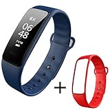 Lily Fitness Tracker Smart Uhren, Fitness Uhren Smart Armband mit Aktivitätsaufzeichnung und Kalorienzähler, Schlaf-Monitor für Männer, Frauen und Kinder (Color : B)
