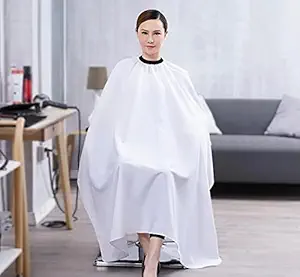 Nysa Hair Cutting Sheet | Elite White Cutting Sheet | Cutting Sheet for men & women | Cutting Sheet for hairdressers and barbers | Reusable - Wipe clean, machine-wash warm, or dry-clean