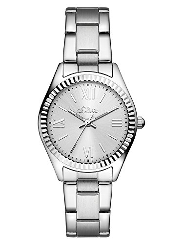 s.Oliver Damen-Armbanduhr Analog Quarz Edelstahl SO-3082-MQ s.Oliver Damen-Armbanduhr Analog Quarz Edelstahl SO-3082-MQ