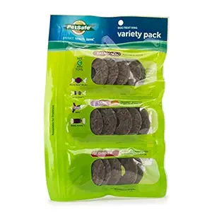 PetSafe Dog Treat Ring Variety Pack for Busy Buddy Toys ? Breakfast, Lunch and Dinner ? 24 Rings ? Large