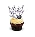 Produktbild BOWLINGKUGEL UND KEGELN - 12 essbare hochwertige stehende Kuchen Toppers - Bowling ball and pins
