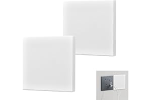 HENGBIRD 2 Stück Blindabdeckung Unterputz 8,6 X 8,6 Cm Steckdosen Abdeckung Steckdosen Blindabdeckung für Unbenutzte Steckdosen Oder Schalter Weiß