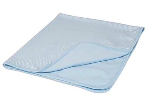 100% Organic Cotton Baby Blanket (Blue Stripe)