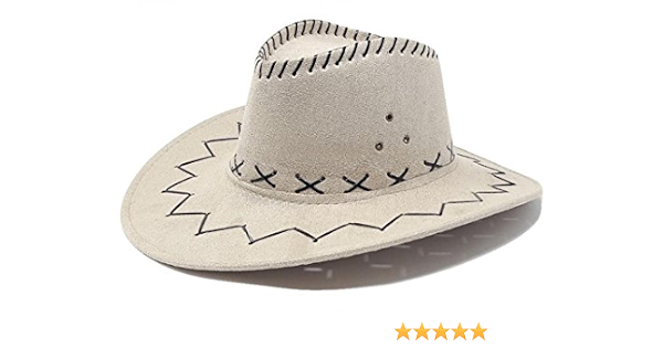 R\u0026F srls Cappello Cowboy Seppia Cowgirl Scamosciato Festa Party Country  Western : Amazon.it: Casa e cucina