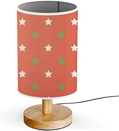 ArtsyLight - Wood Base 5W LED USB powered Decoration Desk / Table / Bedside Lamp [ Star Polka Dot ]