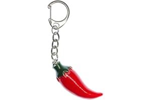 Miniblings Chili Key Ring Chain Pepperoni Peppers Red
