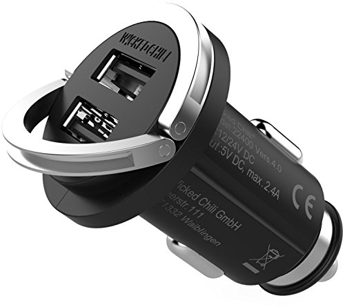 Wicked Chili Turbo-ID 2400mA/12W Zweifach USB KFZ-Ladegerät für Sony, HTC, Huawei, LG, Motorola, Wiko Handy und Tablet (2.4 A Multi Port, V4.0) - 3
