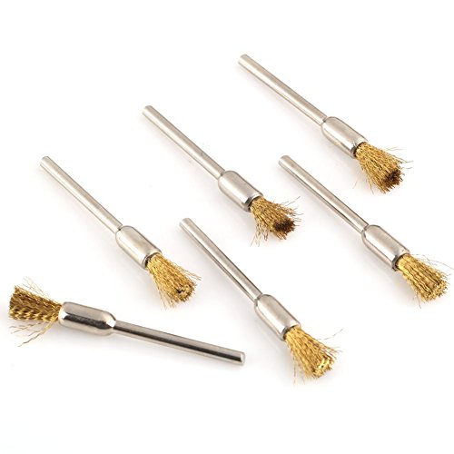 VERY100 36 PC Drahtbürste Bohrmaschine Stahldraht Rundbürsten Dremel Zubehör für Präzisionswerkzeuge - 3