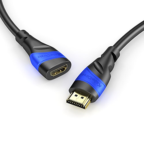 KabelDirekt 9m HDMI Verlängerungskabel / kompatibel mit HDMI 2.0a/b, 2.0, 1.4a (Ultra HD, 4K, 3D, Full HD, 1080p, HDR, ARC, Highspeed mit Ethernet) – TOP Series - 2