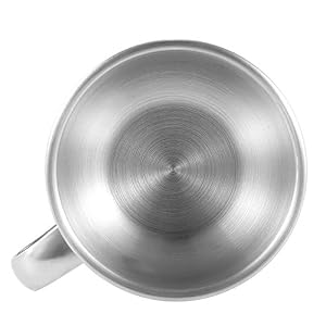 Shaving Brush Bowl with Handle Stainless Steel Shave Cream Soap Bowl Shaving Mug Men's Stainless Steel Soap Cup Bowl… - Image 5