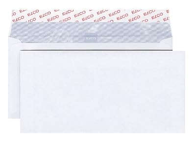 Elco 60281 Boite de 500 enveloppes sans fenêtre Format DL Blanc