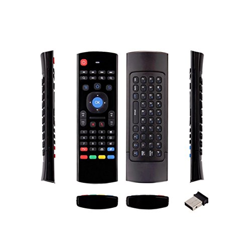 Télécommande Air Mouse / clavier sans fil (Qwerty) pour Android TV box - Pour H96, MeCool, Minix, Uvia, Qbox et de nombreuses autres box Android