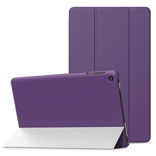 MoKo Hülle für Fire HD 2016 8 Zoll - Ultra Slim Lightweight Schutzhülle Smart Cover mit Auto Schlaf / Wach Funktion und Standfunktion für Fire HD Tablet (Vorherige 6. Generation - 2016), Violett