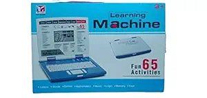 Sharva Enterprise 65 Fun Activities & Games Notebook Computer Toy for Kids Education with Music Keyboard and Mouse (65 Activity Laptop)