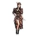 Produktbild Kostümplanet Steampunk-Kostüm Deluxe Damen Kleid mit Bolero Jäckchen Größe 36