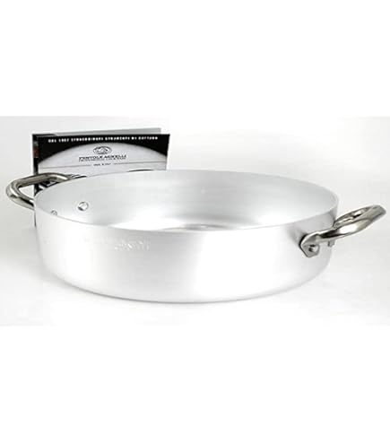 Casseruola Agnelli In Alluminio 32 Cm - Bassa Con Manici, Made In Italy - Foto 8