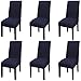 Produktbild TAOtTAO 6PCS elastische abnehmbare waschbare kurze Esszimmerstuhlabdeckung Universal Dining Stühle bedeckt Hochzeitsfest Bankett Hotel Sitz Stuhlabdeckung