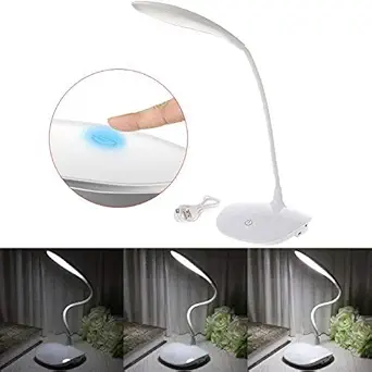 Clothsfab Rechargeable LED Touch On/Off Switch Desk Lamp Children Eye Protection Student Study Reading Dimmer Rechargeable Led Table Lamps USB Charging Touch Dimmer(desk lights for study)( desk lamp)( table lamps for study)