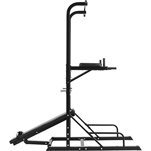 Multistation Klimmzug Kraftstation Dipstation Hantelbank Gorilla Sports - 7