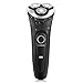 BROADCARE Rechargeable Waterproof Electric Shaver Men's 360 Rotary Cordless Electric Shaving Razors with 3 Floating Heads - Black