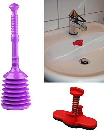 Plunger - Fix blocked drains and sinks with our Big Master Plunger (Turquoise) by Turboproducts