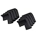 Blulu Baby Safety Edge Corner Guard Cushion Protector with Stripe Design (Black, 8 Pack)