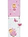 Pink Children's Fairy Height Chart Growth Measure for Girls Nursery or Bedroom
