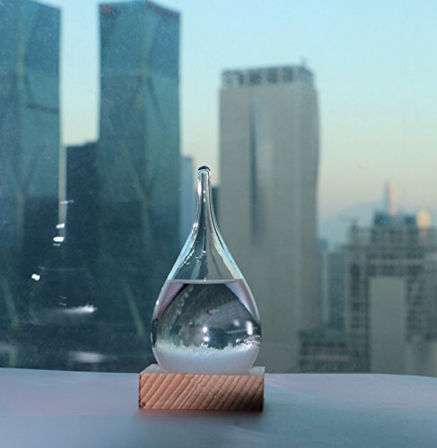 WELLDONE® Valentinstag Geschenk Kreativ Stylish Desktop Droplet Sturm Glas Crafts Wetter Sturm Vorhersage Predictor Flaschenbarometer (6 * 12) - 5