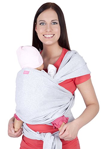 Mija - Elastisches Tragetuch Babytragetuch / Baby Bauchtrage / Baby Carrier 4011