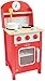 Price comparison product image Indigo Jamm Mini Cooker, Red Pretend Play Wooden Kitchen Unit with Movable Parts annd Accessories