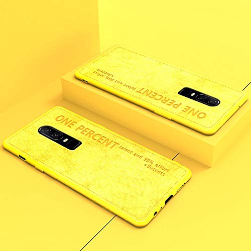 Preisvergleich Produktbild SOOCX Persönlichkeit Kreativität Oneplus 6 Hülle All-Inclusive-Stoffmuster Oneplus 6T Fallschutzhülle Persönlichkeit Kreativ Herren ShellFashion Design Anti-Kratz Stoßfest Telefonabdeckung