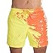 Produktbild Glowjoy Badehose für Herren Jungen,Sommer Temperature-Sensitive Farbwechsel Badeshorts für Männer Kurz Beachshorts Boardshorts Strand Shorts Trainingshose mit Verstellbarem Tunnelzug (L, Gelb)