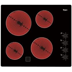 Whirlpool AKM9010NE plaque - plaques (Intégré, Céramique, verre-céramique, Noir, Rotatif, En haut à droite)