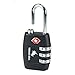 Texas USA - TSA Lock - Black - Mandatory for US Customs ( ONLY ORIGINAL BRANDED LOCK ONLINE ! ) RS.345.00