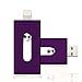 Produktbild USB Flash Drive 64 GB für iPhone und iPad (erhältlich in 8 GB, 16 GB, 32 GB, 64 GB, 128 GB) - Apple MFI zertifiziert - lila