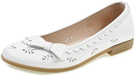 Andrea MORELLIPERFORATED Dancers Shoes Ballerine With Ribbon Made In Italy M4A300740 White Size: 33EU - 1UK
