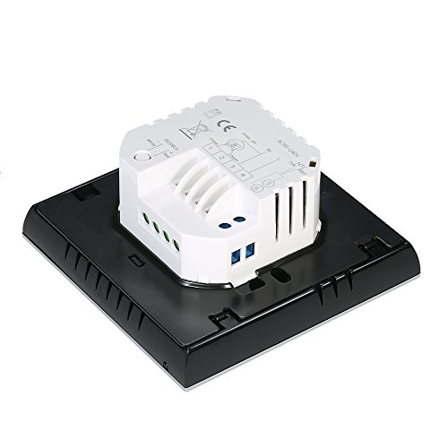 Anself Programmierbarer Raumthermostat Temperaturregler mit LCD Touchscreen Fußbodenheizung Wasserheizung - 4