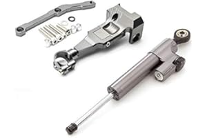 FXCNC Estabilizador del amortiguador de dirección ajustable de la motocicleta con soporte de montaje para MT-09 MT09 FZ09 FZ-09 (not tracer) 2013-2020, XSR 900 2015-2020, MT09 SP 2018-2020