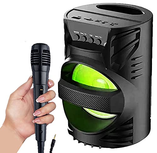 WORRICOW WS-04 Wireless Bluetooth Speaker Review with DJ Light and Mic