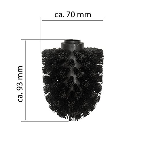 Badserie Ambiente – Ersatzbürstenkopf 2er Set für WC-Garnitur aus Kunststoff - 2